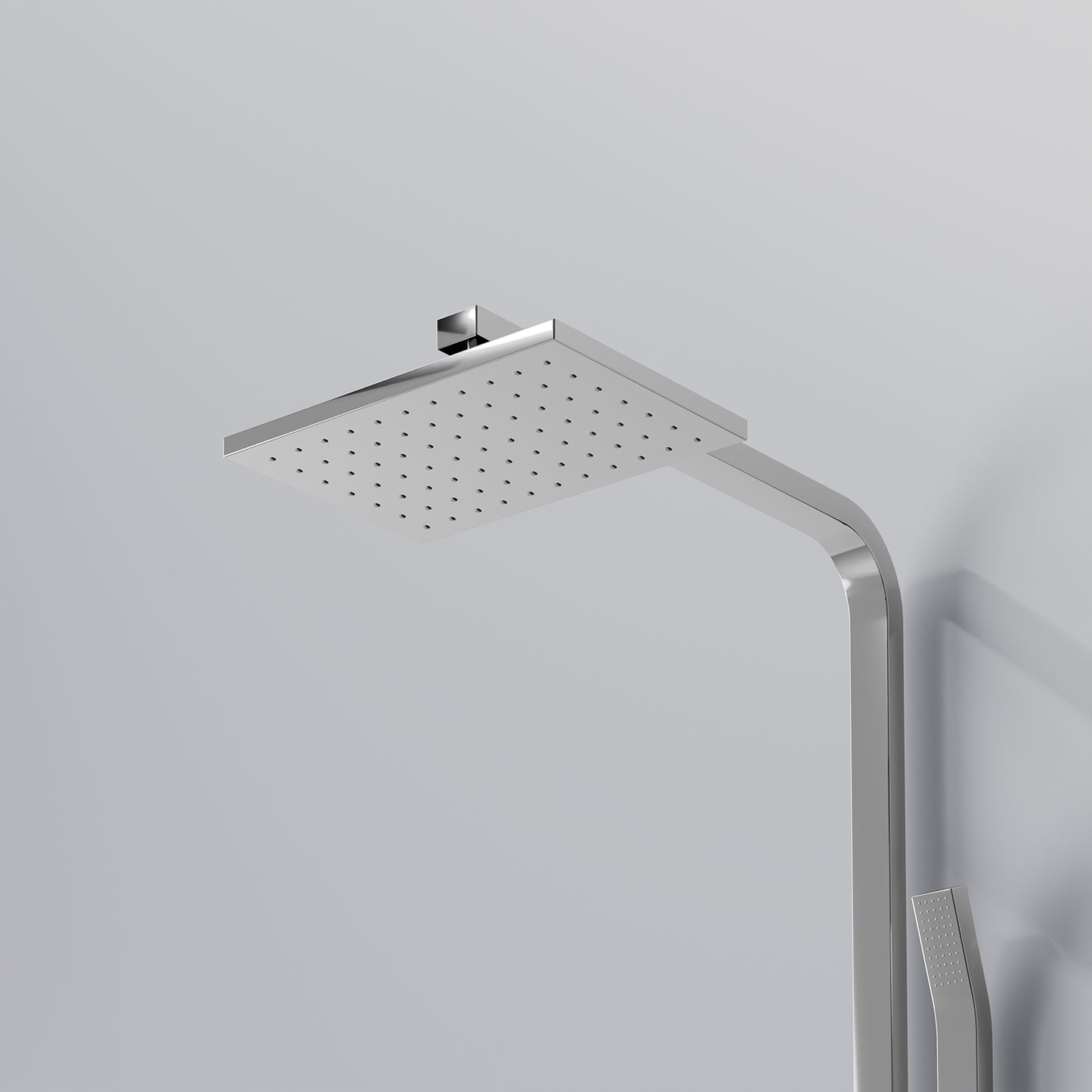 Steinberg Duschsystem mit Einhebelmischbatterie mit Regenbrause und Handbrause in chrom - LagerDealz