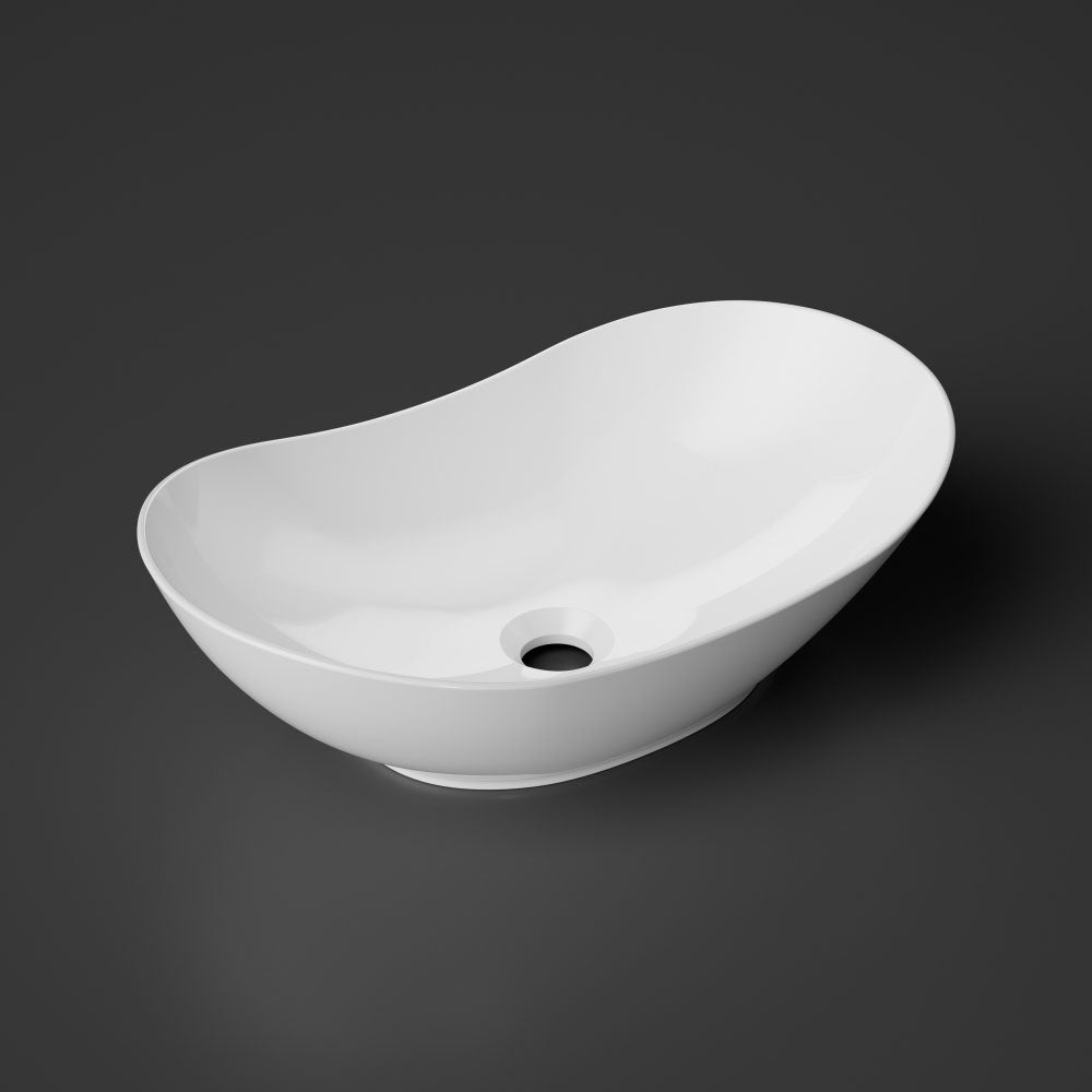 Aufsatzwaschtisch Keramik - Treos Serie 800 - Breite 52cm - weiß