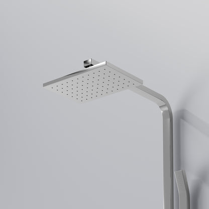 Steinberg Duschsystem mit Einhebelmischbatterie mit Regenbrause und Handbrause in chrom - LagerDealz