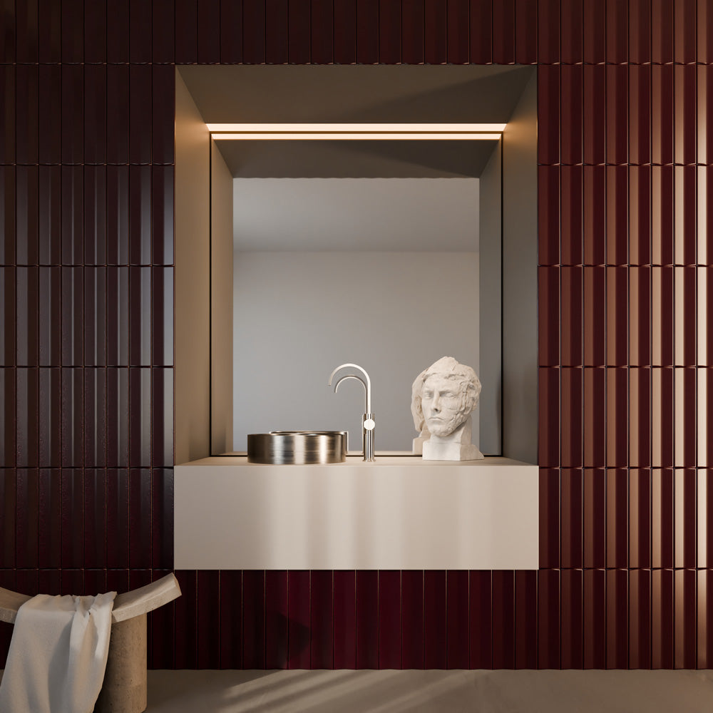 Treos Waschtischarmatur in Chrom - Serie 195 - mit erhöhtem Armaturenkörper