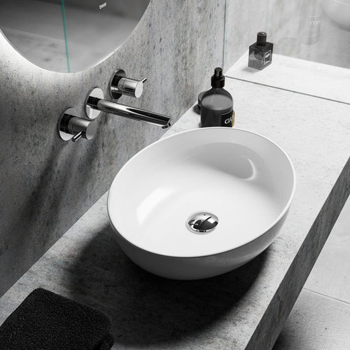 Aufsatzwaschbecken Keramik - Treos Serie 800 - Breite 51cm - weiß