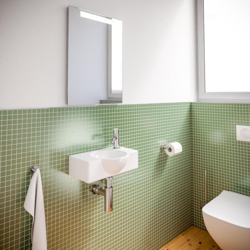 Handwaschbecken aus Keramik Treos Serie 800 Breite 40cm weiß