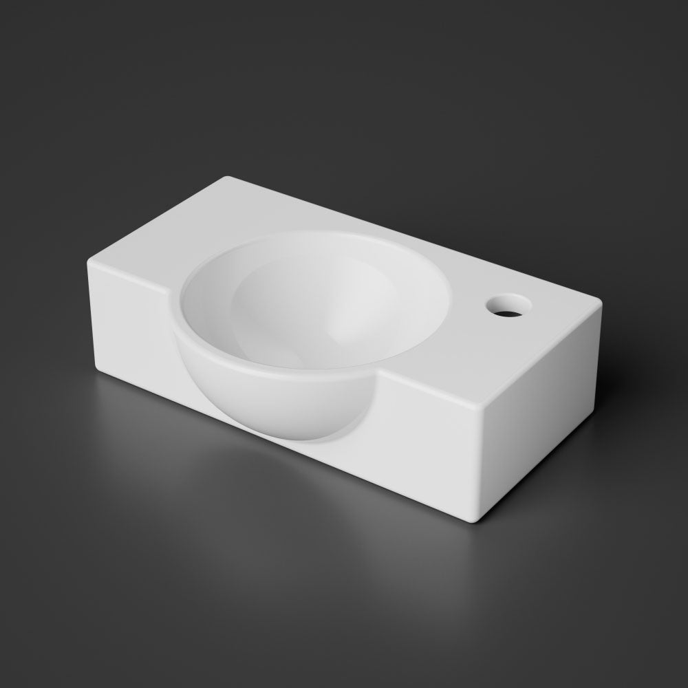 Handwaschbecken aus Keramik Treos Serie 800 Breite 40cm weiß