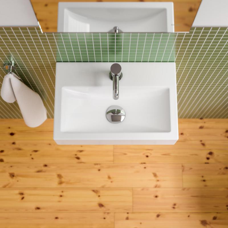 Handwaschbecken aus Keramik Treos Serie 800 Breite 45cm weiß