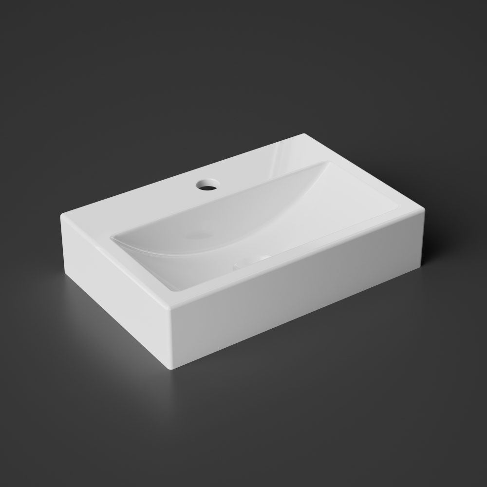 Handwaschbecken aus Keramik Treos Serie 800 Breite 45cm weiß