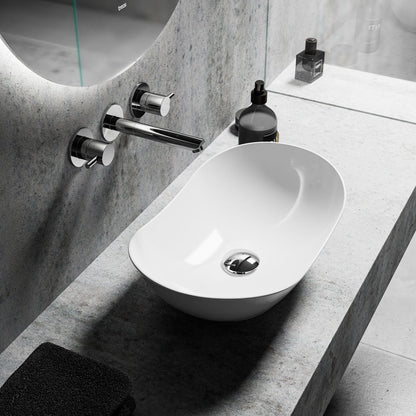 Aufsatzwaschtisch Keramik - Treos Serie 800 - Breite 52cm - weiß