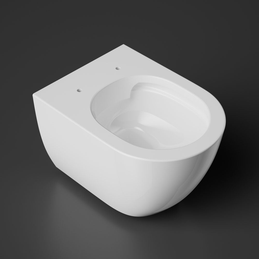 verkürztes WC nur 45cm - spülrandlos - Toilette Raumspar-WC - ohne Sitz