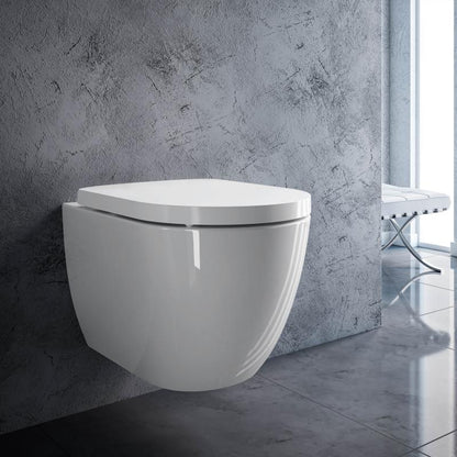 Treos Serie 810 Wand-Tiefspül-WC spülrandlos oval - ohne Sitz