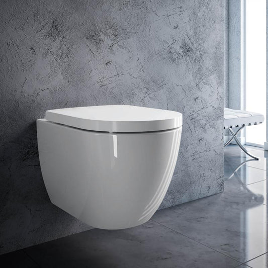 Treos Serie 810 Wand-Tiefspül-WC spülrandlos oval - ohne Sitz